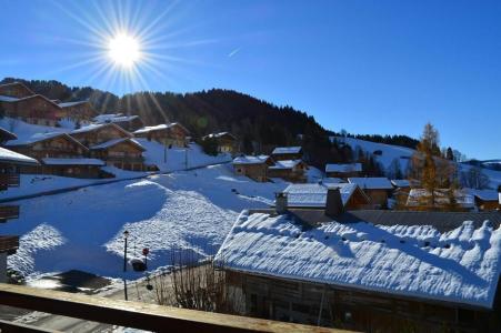 Urlaub in den Bergen Wohnung 2 Mezzanine Zimmer 7 Leute (2F) - Résidence Piste Rouge A - Le Grand Bornand - Terrasse