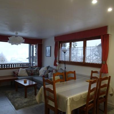 Urlaub in den Bergen 3-Zimmer-Appartment für 6 Personen - Résidence Plein Soleil - Les Gets - Wohnzimmer