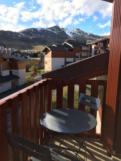 Vacaciones en montaña Estudio mezzanine para 4 personas (B62) - Résidence Plein Soleil - La Toussuire - Terraza