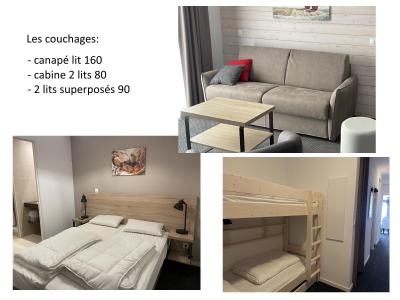 Holiday in mountain resort 2 room apartment sleeping corner 6 people (P12) - Résidence Portillo - Gourette