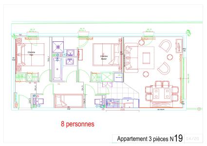 Каникулы в горах Апартаменты 3 комнат 8 чел. (P19) - Résidence Portillo - Gourette