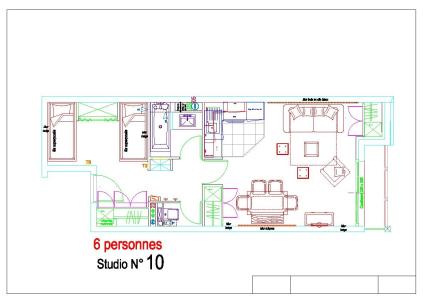 Vakantie in de bergen Studio bergnis 6 personen (P10) - Résidence Portillo - Gourette