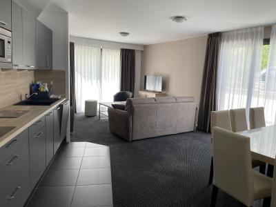 Vakantie in de bergen Appartement 3 kamers bergnis 10 personen (P53) - Résidence Portillo - Gourette - Woonkamer