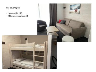 Urlaub in den Bergen Studio Schlafnische 4 Personen (51) - Résidence Portillo - Gourette - Wohnzimmer