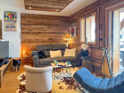 Urlaub in den Bergen 3-Zimmer-Appartment für 4 Personen - Résidence Première Loge - Les Gets - Wohnzimmer
