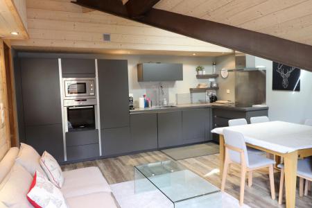 Holiday in mountain resort 3 room apartment 6 people (CH) - Résidence Saint Guibert - Les Gets - Living room