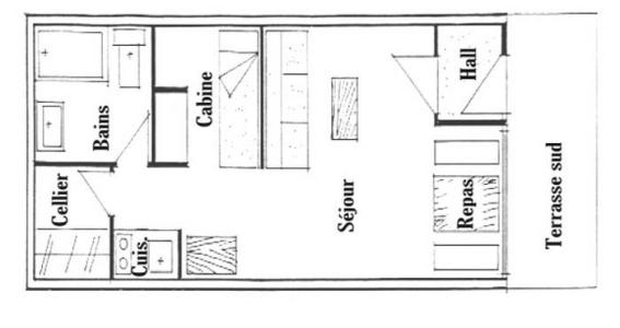 Каникулы в горах Квартира студия кабина для 4 чел. (007) - Résidence Skyline - Les Saisies - квартира
