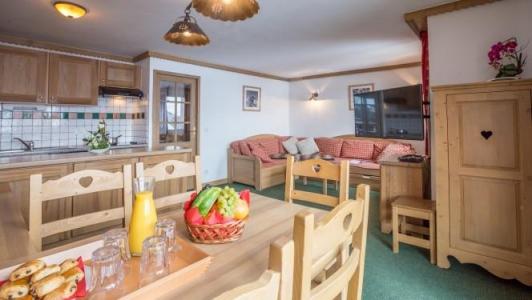 Vakantie in de bergen Appartement duplex 6 kamers 10-12 personen - Résidence Sun Valley - La Plagne - Woonkamer