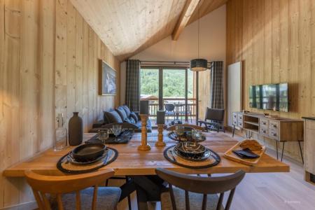 Urlaub in den Bergen 2-Zimmer-Holzhütte für 6 Personen - Résidence Terresens Cristal Lodge - Serre Chevalier - Wohnzimmer