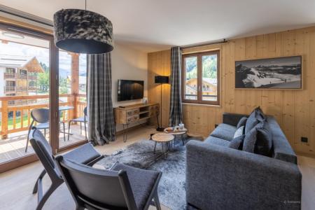 Holiday in mountain resort 4 room duplex apartment cabin 10 people - Résidence Terresens Cristal Lodge - Serre Chevalier - Living room