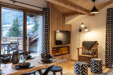 Holiday in mountain resort 4 room apartment cabin 8-10 people (Premium) - Résidence Terresens Le Flocon Blanc - La Chapelle d'Abondance - Living room