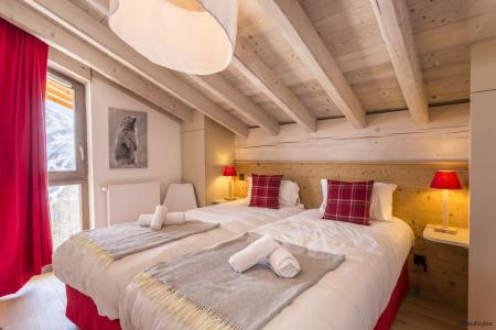 Urlaub in den Bergen Résidence Terresens Le Hameau de Barthélémy - La Rosière - Bett