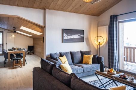 Urlaub in den Bergen Résidence Terresens Le Snoroc - La Plagne - Wohnzimmer