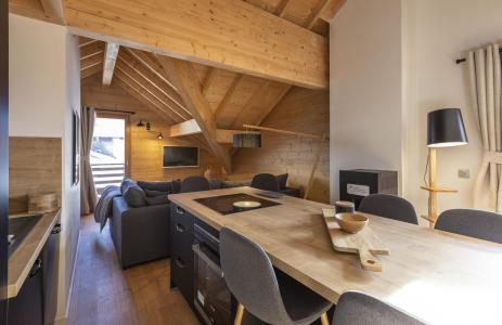 Holiday in mountain resort 3 room duplex apartment 6-8 people (Premium) - Résidence Terresens Les Améthystes - Vaujany - Living room