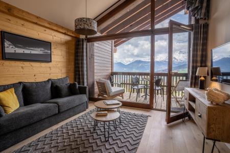 Holiday in mountain resort 2 room apartment cabin 6 people (Premium) - Résidence Terresens Les Roches Blanches - Combloux - Living room