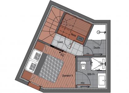 Vacances en montagne Appartement duplex 5 pièces 8 personnes (1) - Résidence Trolles Prestige - Saint Martin de Belleville - Plan