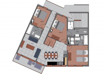 Wakacje w górach Apartament duplex 5 pokojowy 8 osób (1) - Résidence Trolles Prestige - Saint Martin de Belleville - Plan