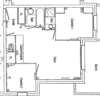 Urlaub in den Bergen 3-Zimmer-Appartment für 6 Personen (03) - Résidence Village des Lapons G - Les Saisies - Plan