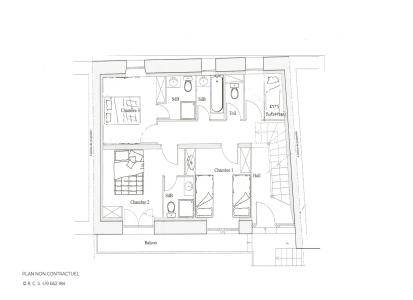 Vacances en montagne Appartement duplex 5 pièces 10 personnes (CHCHARDO) - Résidence Villarenger - Saint Martin de Belleville - Plan