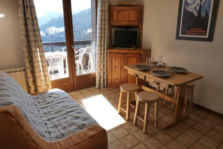 Holiday in mountain resort Studio sleeping corner 2-4 people (853) - Résidence Vorrasset - Saint Gervais - Living room