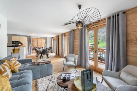 Vakantie in de bergen Appartement 5 kamers 8 personen (POMME BLANCHE) - Résidence Ydilia - Saint Martin de Belleville - Woonkamer