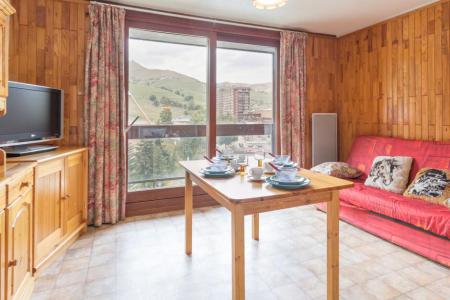 Vakantie in de bergen Appartement 3 kamers 6 personen (0906) - Résidence Zodiaque Vostok - Le Corbier - Woonkamer