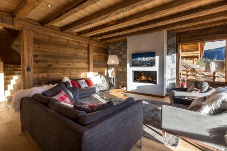 Holiday in mountain resort 6 room chalet 10 people - Sagalodge - La Clusaz - Living room