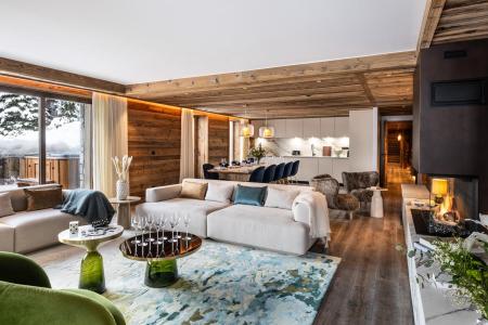 Holiday in mountain resort 5 room duplex apartment cabin 8-10 people (S1) - Silverstone - Val d'Isère - Living room