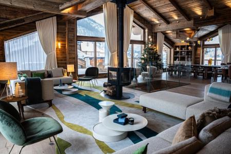 Holiday in mountain resort 7 room cabin triplex apartment 17 people (S7) - Silverstone - Val d'Isère - Living room