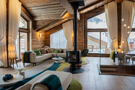 Holiday in mountain resort 7 room cabin triplex apartment 17 people (S7) - Silverstone - Val d'Isère - Living room