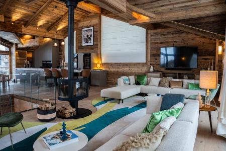 Holiday in mountain resort 7 room cabin triplex apartment 17 people (S7) - Silverstone - Val d'Isère - Living room