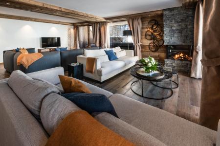 Holiday in mountain resort 6 room duplex apartment 10 people (B31) - Vail Lodge - Val d'Isère - Living room