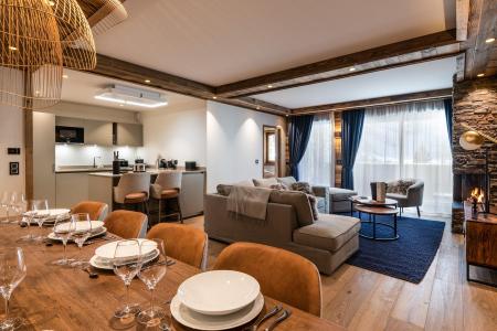 Vakantie in de bergen Appartement 4 kabine kamers 6-8 personen (A01) - Vail Lodge - Val d'Isère - Woonkamer