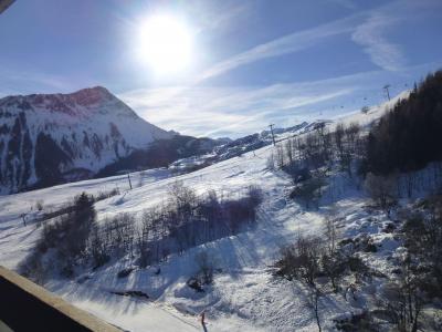 Urlaub in den Bergen 3-Zimmer-Appartment für 6 Personen (70) - Vostok Zodiaque - Le Corbier - Terrasse