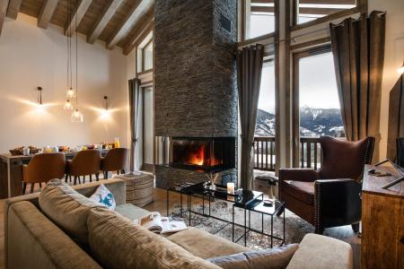 Urlaub in den Bergen 5 Zimmer Chalet für 10 Personen (YL2) - Yellowstone Lodge - La Tania - Wohnzimmer