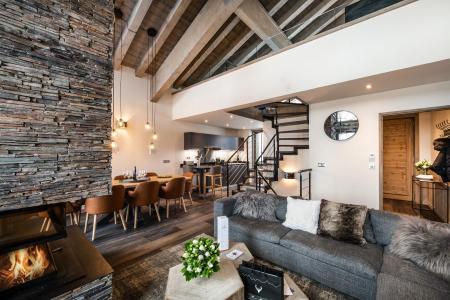 Urlaub in den Bergen 5 Zimmer Chalet für 8-10 Personen (YL3) - Yellowstone Lodge - La Tania - Wohnzimmer